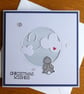 Christmas Card - Rabbit With Clouds - Icy Blue - Christmas Wishes - Image 10