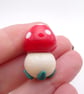 small glass toadstool house - Image 3