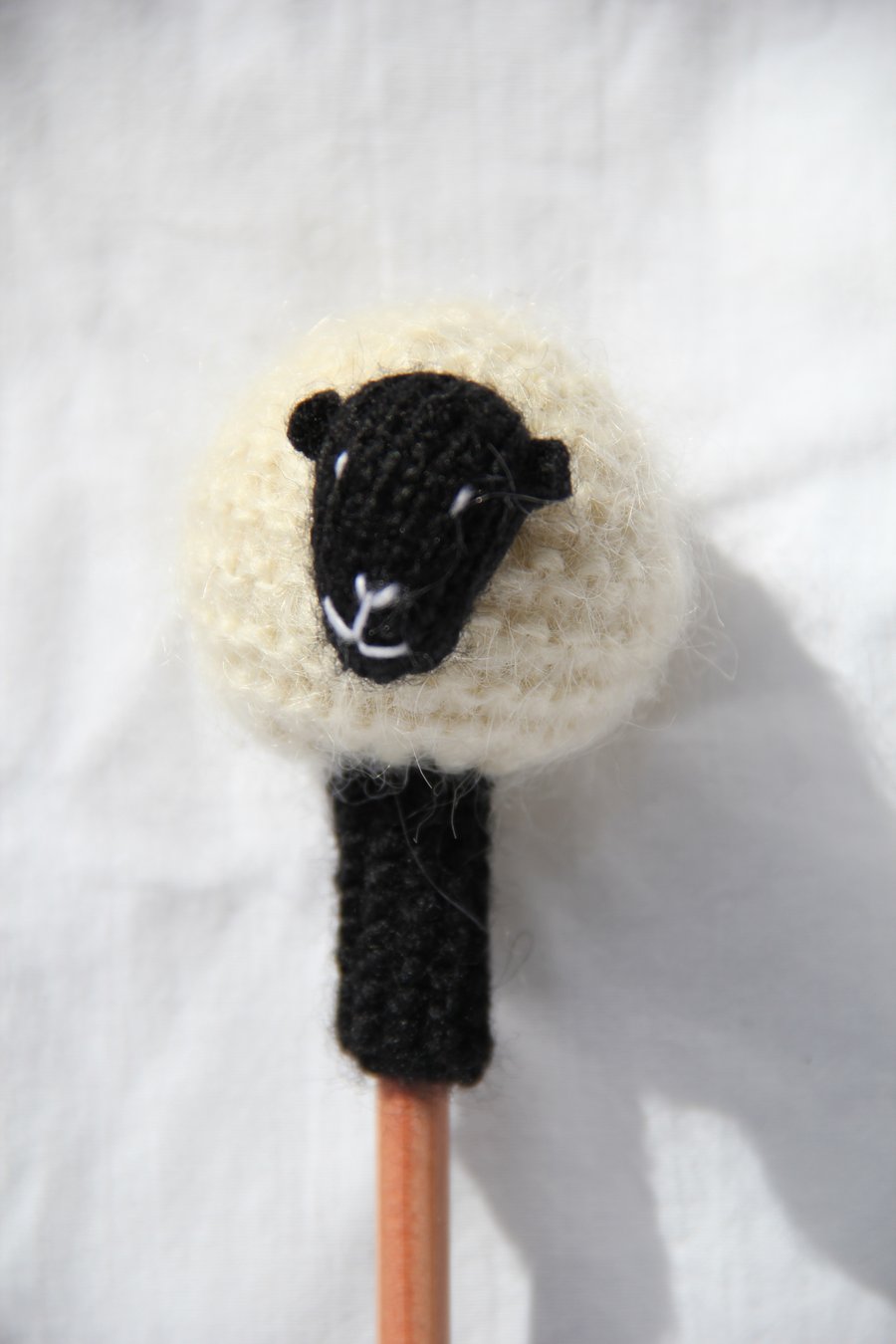 Hand Knitted Cambridge Sheep Pen Topper