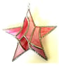 Patchwork Star Suncatcher Stained Glass Pink - Image 5