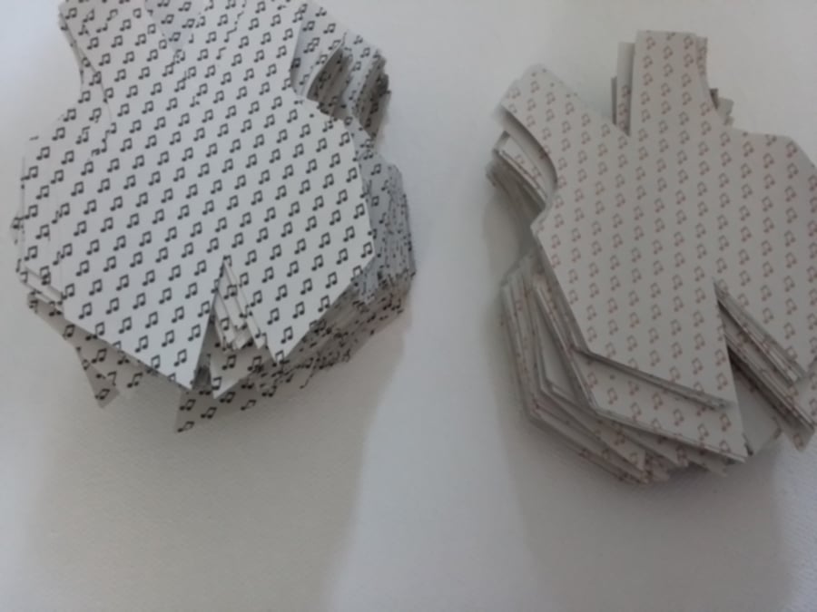 Waistcoats. craft making. Musical notes. CC876. 