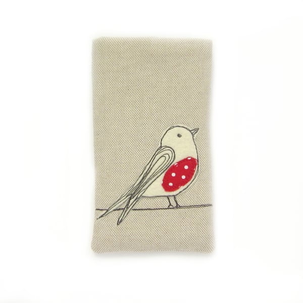 iPhone 6 Sleeve, iPhone 5, Red Bird, Phone Case