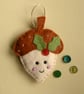 Craft kit, sewing kit, Make a christmas acorn decoration - Image 2