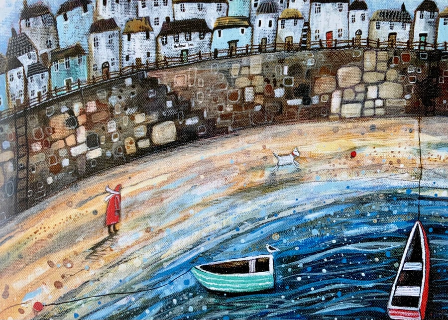 A Brisk Walk, blank greetings card