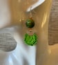 Spiral Cotton & Bead Earrings - Image 2
