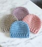 Handmade Crochet Baby Beanie – Newborn to Adult Sizes