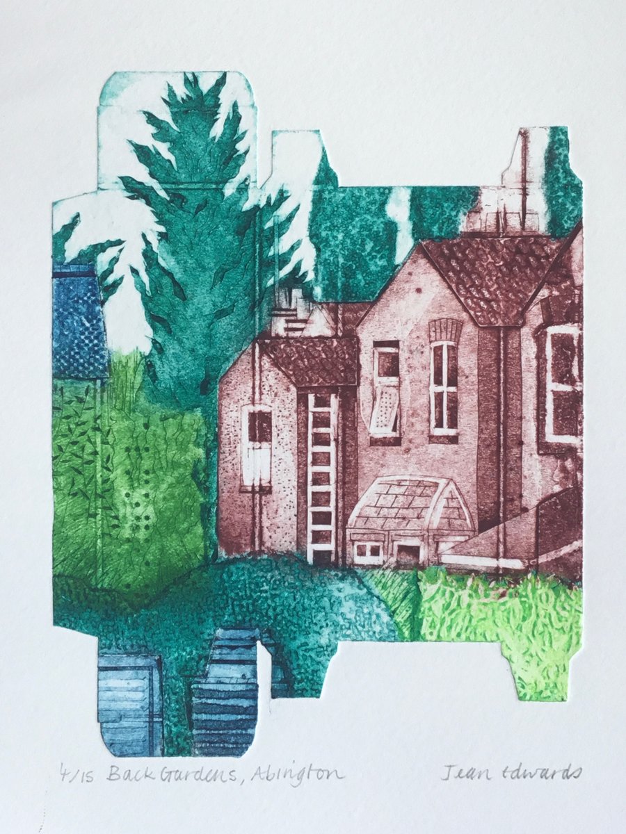 Back Gardens. Abington