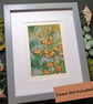 Monarch Butterflies in flight, original drawing, insect artwork, small wall art - Image 9