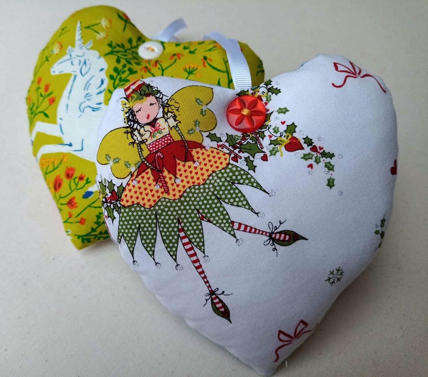 Fairy Heart - Hanging decoration gift - reversible to Unicorn