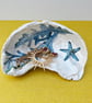 Hand Decorated Oyster Shell Trinket Dish