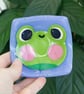 Kawaii Frog Fused Glass Ring Trinket Dish - Image 5