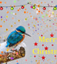 Little Kingfisher Norfolk Christmas Greeting Card A5