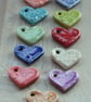 Handmade Ceramic Heart, Personalised Initial & Bead Necklace (More Colours) - Image 5