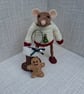 Fern the Mouse in embroidered jumper - Image 5
