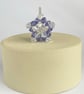 Handbag Charm, Purple Crystal Star, with a Chainmaille Chain and Keyring - Image 7