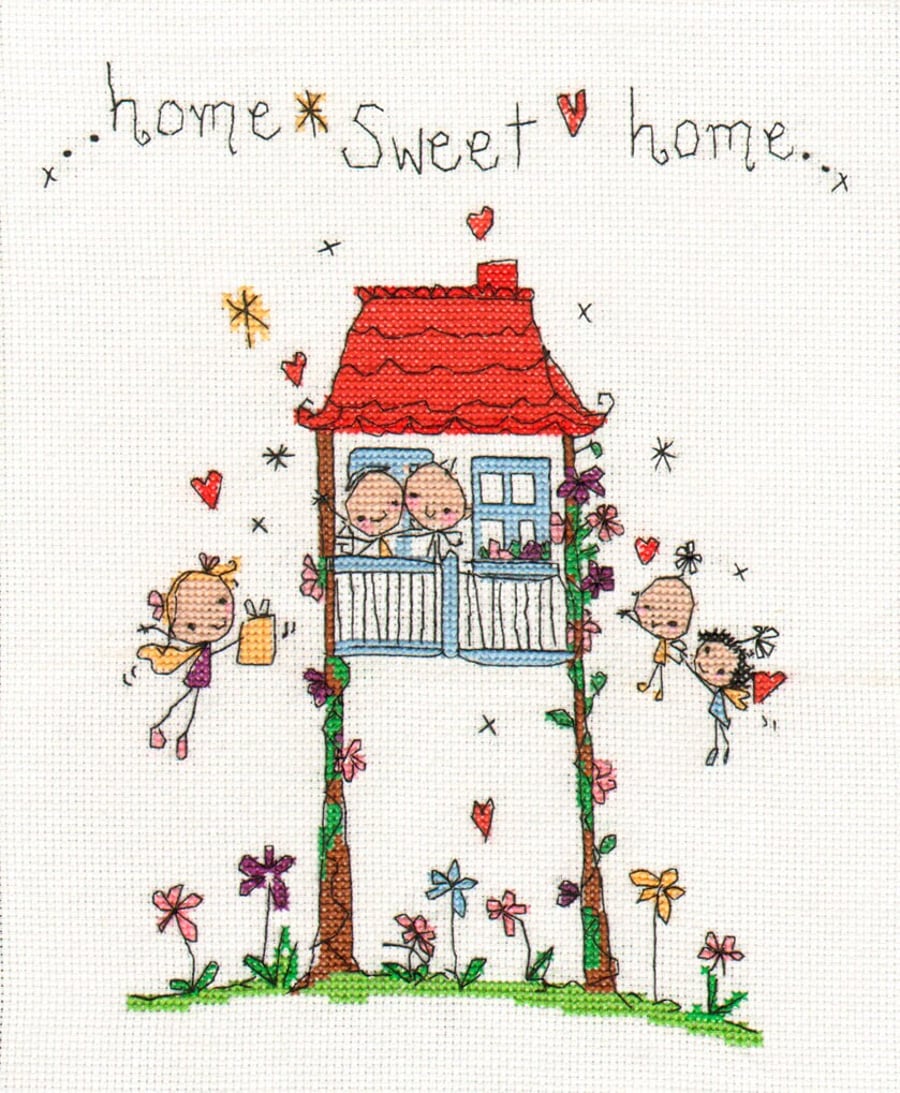 Juicy Lucy - Home sweet home cross stitch kit