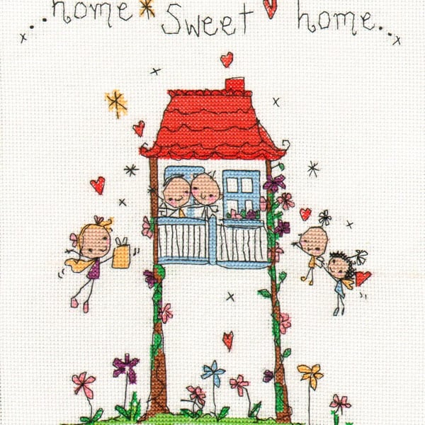 Juicy Lucy - Home sweet home cross stitch kit