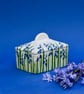 Bluebell Butter Dish - Hand Painted - Image 1