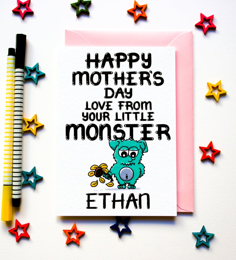 Personalised Funny Mothers Day Card From Daught... - Folksy