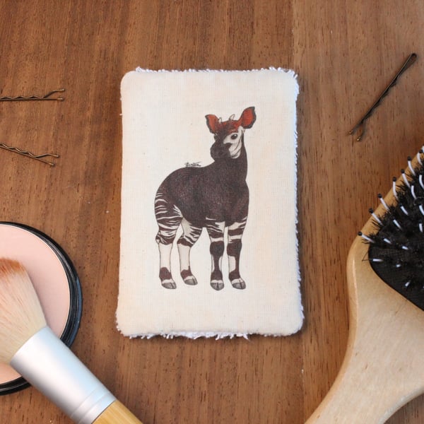 Okapi Washable & Reusable Eco Fabric Animal Face Wipe Gift Set