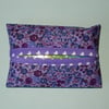 Pocket tissue holder - Liberty print purple