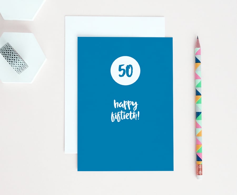 50th Birthday Card 