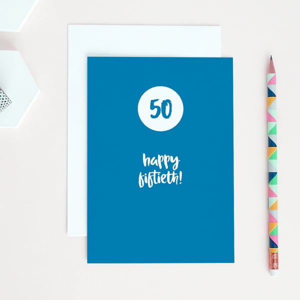 50th Birthday Card 
