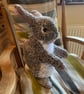 Rabbit doorstop hand knit  - Image 4