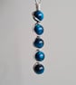 Handmade 925 Silver & Turquoise Blue Tiger Eye Pendant Necklace with Chain Gift  - Image 5