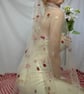 Strawberry Shortcake - Embroidered Veil, Bride To Be Veil