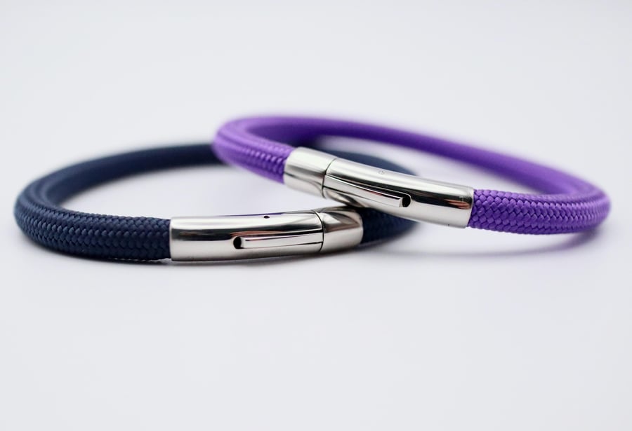 Engraved 6mm ClimbingMarine Rope Bracelet, Climbing Gift -Marine Rope Bracelet- 