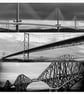 ‘The Forth Bridges’ signed mounted square print 30 x 30cm FREE DELIVERY