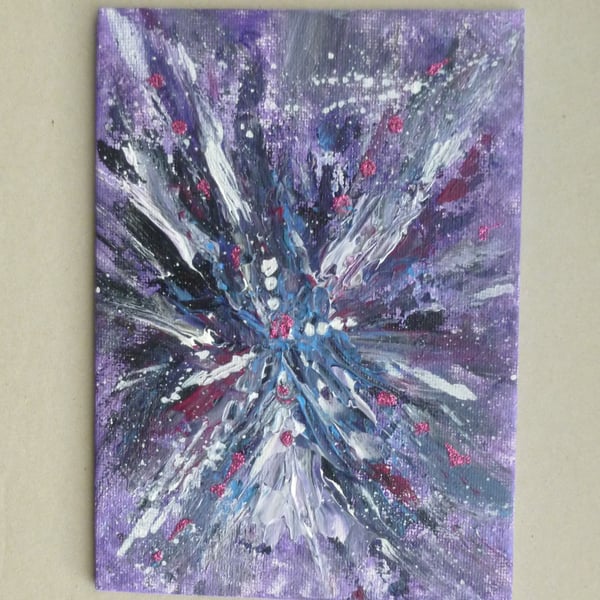 SALE original abstract art painting fantasy ( ref F 740 B6 )