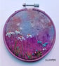 ,PURPLE HUE ,handmade, original, needle felted wool picture 