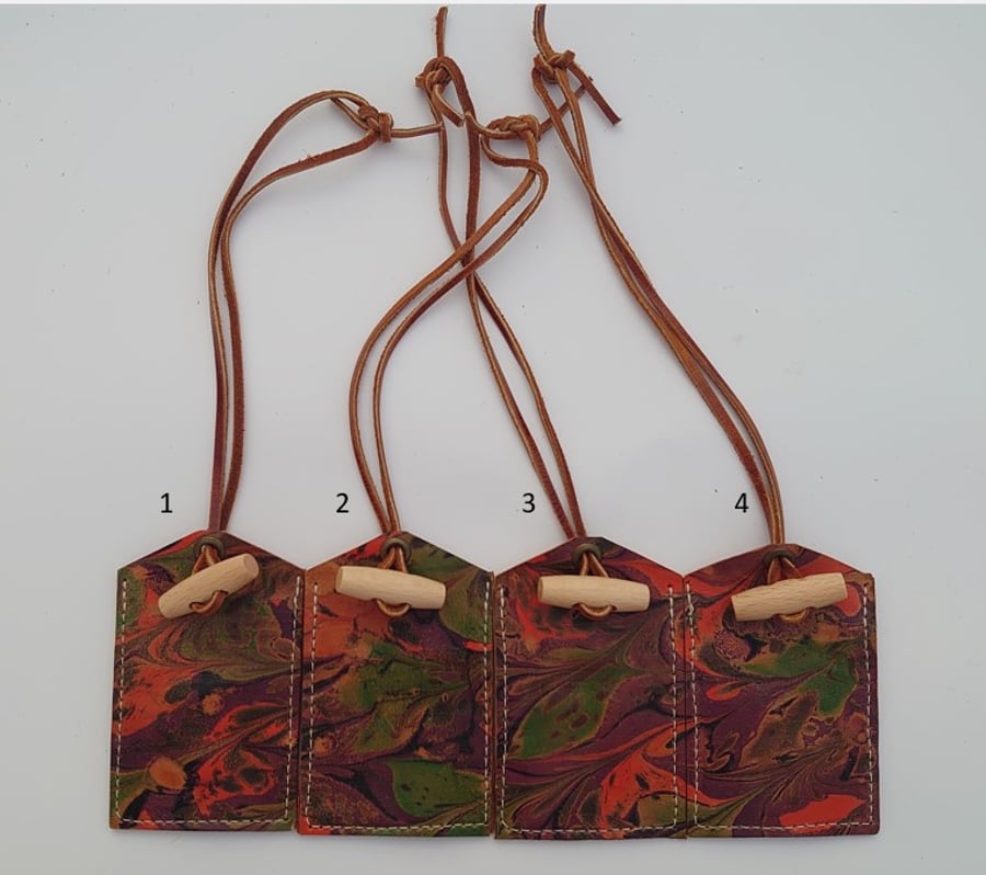 Personalised Handmade Leather Luggage Tags Folksy