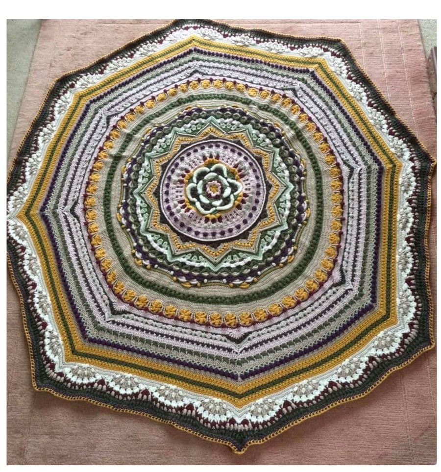 Heirloom Crocheted Blanket - Octagonical