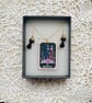 Black Cat Tarot necklace and earring set