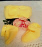 Premature Baby Girls Headband and Shoes Set, Gift Idea for Premature Baby - Image 1