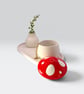 Red and White Toadstool Mushroom Shaped Trinket Pot - Whimsical Jewellery Box - Image 8