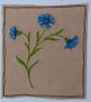 Embroidered Cornflower General Greeting Card - Image 5