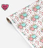 2nd Anniversary Wrapping Paper, Cute Cotton Bobbins Holding Hands, Cotton  - Image 6