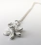 Silver Daffodil Necklace - Handmade Spring Flower Jewellery  - Image 5