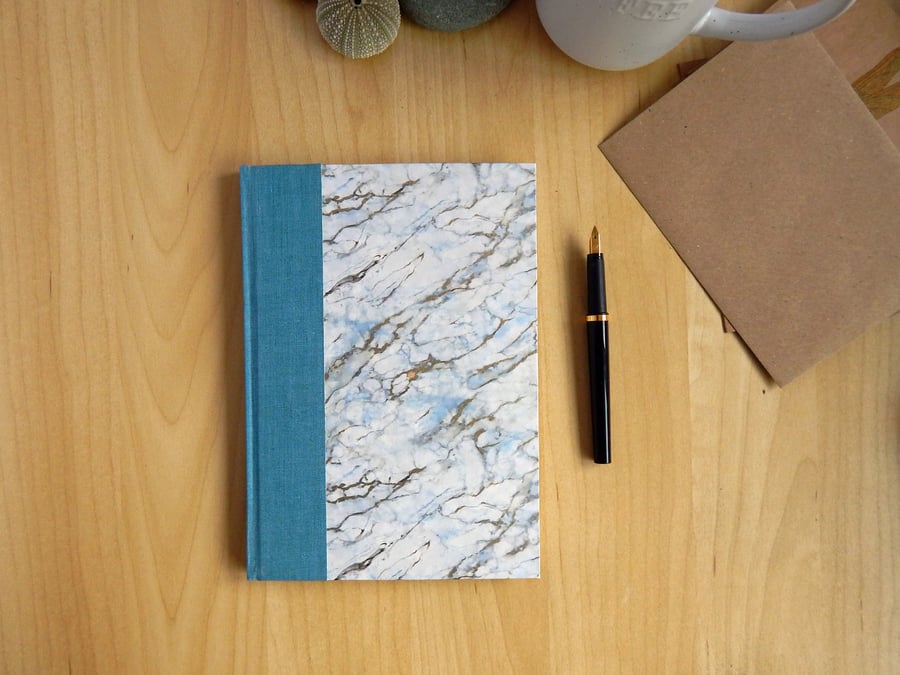 Carrara Marble Address Book.  Gifts for her, for him. Gifts for Letter Writers. 