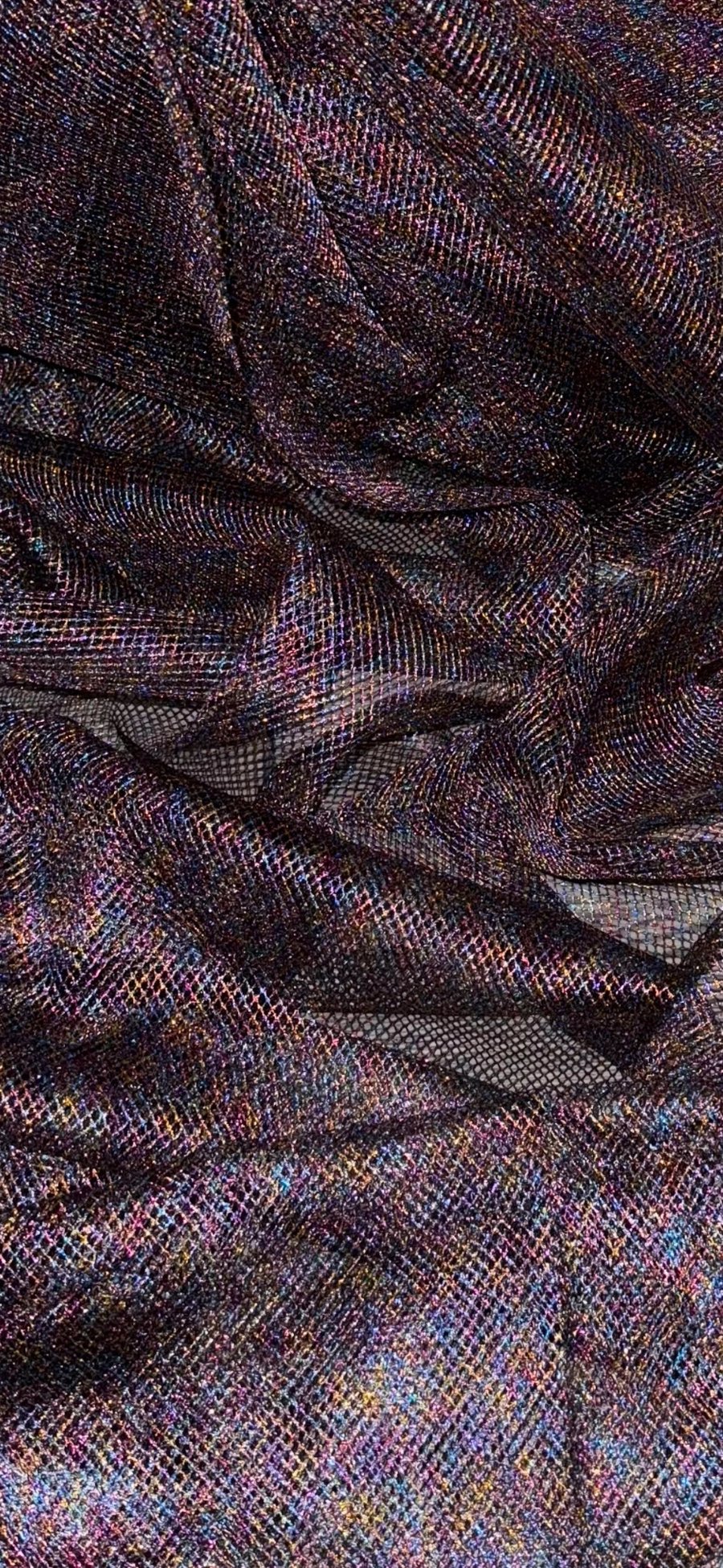 Multicoloured Fishnet Chainmail Mesh Net Fabric 58'' PRICE PER METER