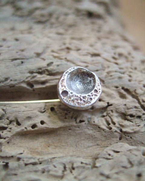 Sterling Silver Seed Pod Pin