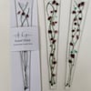 Fused Glass Plant Stake, Colourful Garden Ornament, Gift