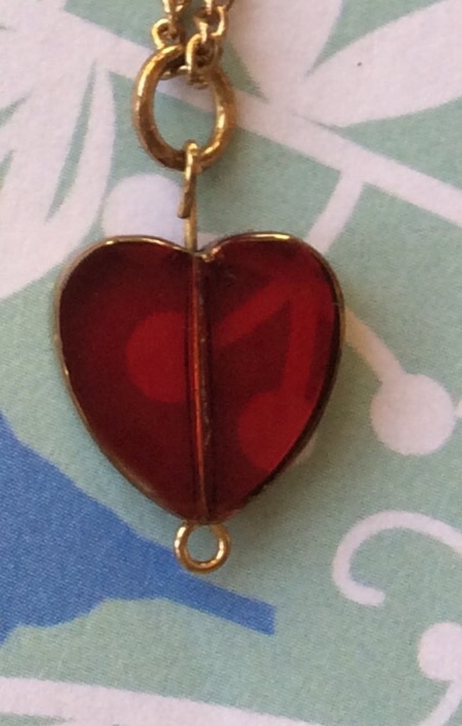 Be My Valentine Red Heart Necklace