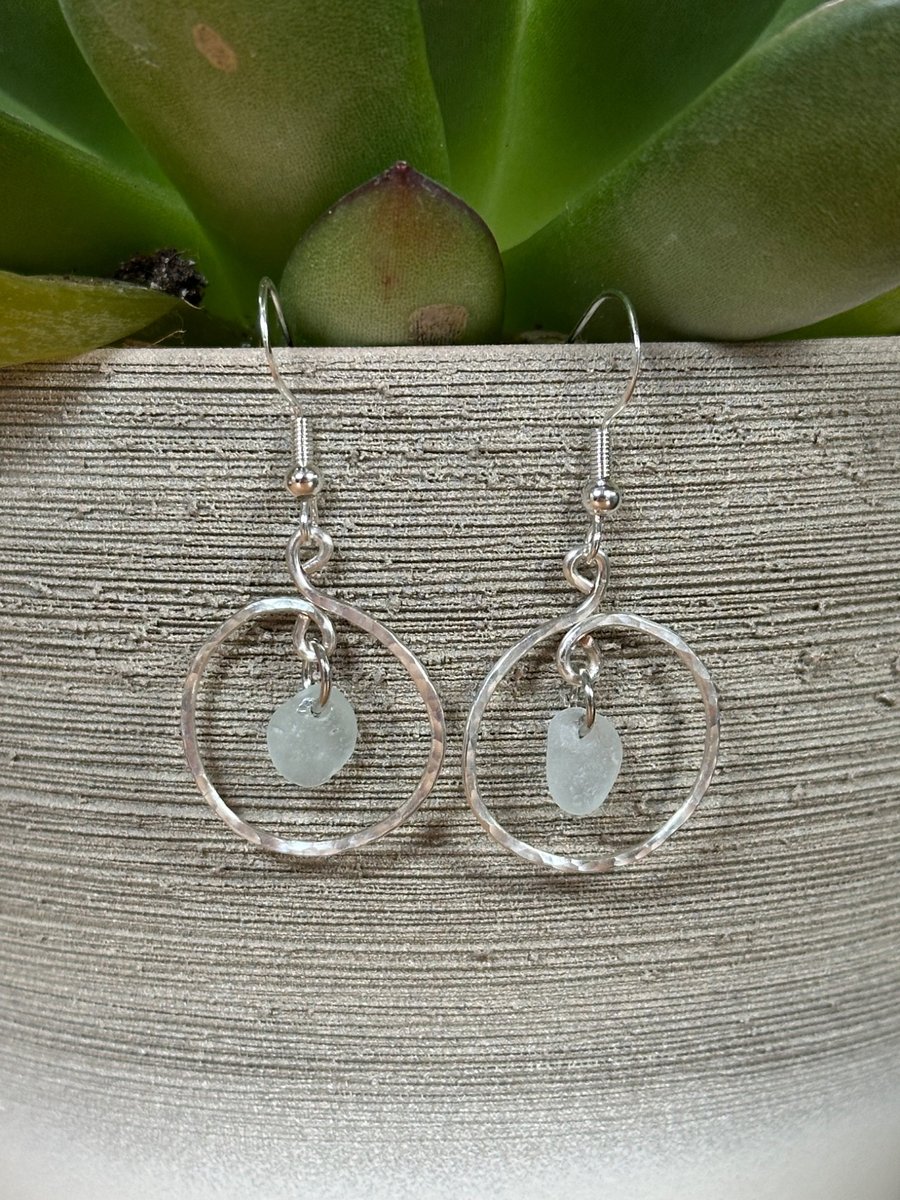 Handmade seaglass earrings 