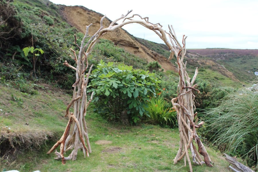 Driftwood Arch, Driftwood Arbour, Driftwood Wedding Arch, Driftwood Garden Arch