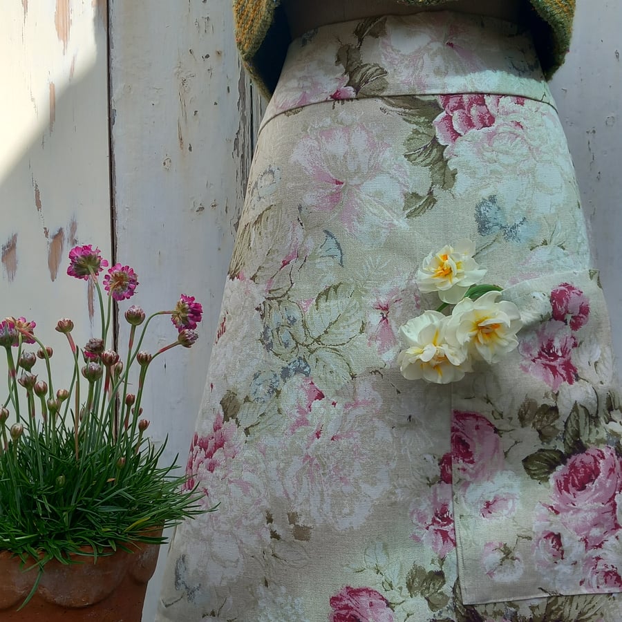 Handmade skirts from vintage fabric one size fits all.